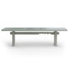 Forma dining table, rectangular 280cm, smoke high gloss