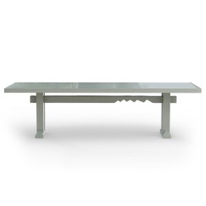 Forma dining table, rectangular 280cm, smoke high gloss