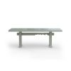 Forma dining table, rectangular 220cm, smoke high gloss
