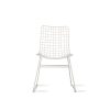 Metal wire chair white
