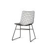 Metal wire chair black - Image 2