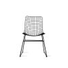 Metal wire chair black