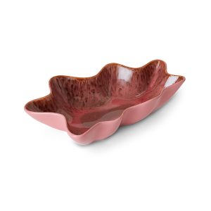 Alternative view of Shell serving bowl coral