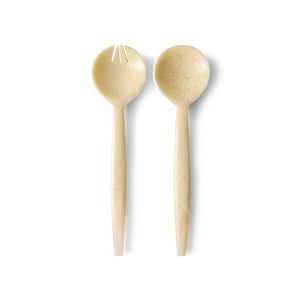 Salad cutlery, vanilla (set of 2)