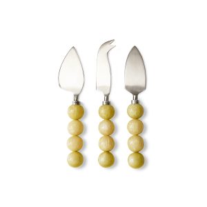 Cheese knives, lemon (set of 3)