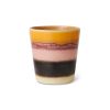 70s ceramics: coffee mug sunset