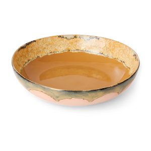 Alternative view of 70s ceramics: salad bowl sunflower
