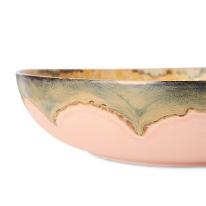 70s ceramics: salad bowl sunflower - Image 4