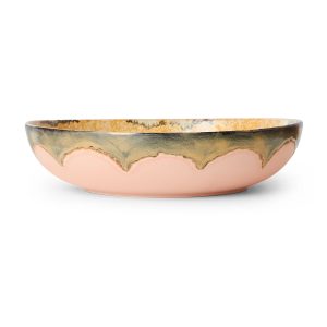 70s ceramics: salad bowl sunflower
