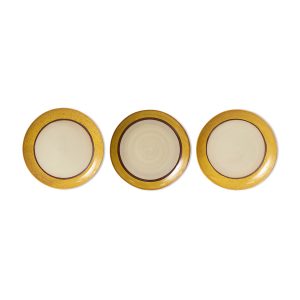 70s ceramics: dinner plates coconut (set of 2) - Image 4