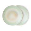 70s ceramics: dinner plates palms (set of 2)