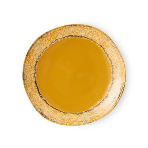 Alternative view of 70s ceramics: side plates paradise (set of 2)