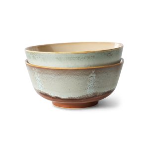 70s ceramics: ramen bowls, verge (set of 2)
