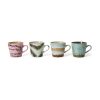 70s ceramics: cappuccino mugs, dada (set of 4) - Image 2