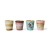 70s ceramics: ristretto mugs, futurism (set of 4) - Image 2