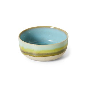 Alternative view of 70s ceramics: dessert bowl, glint