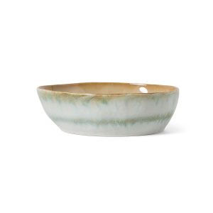 Alternative view of 70s ceramics: pasta bowls, petal (set of 2)