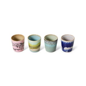 70s ceramics: egg cups, vibrance (set of 4) - Image 2