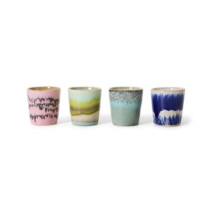 70s ceramics: egg cups, vibrance (set of 4)