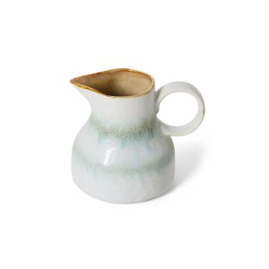 Alternative view of 70s ceramics: milk jug, petal