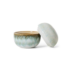 70s ceramics: sugar pot, petal - Image 2