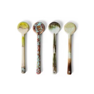 Alternative view of 70s ceramics: spoons M, blend (set of 4)