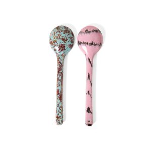 Alternative view of 70s ceramics: serving spoons, sprinkle (set of 2)