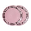 70s ceramics: dinner plates, bubble (set of 2)