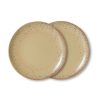 70s ceramics: side plates, grit (set of 2)