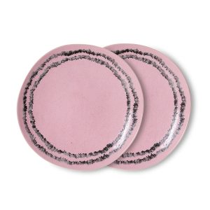70s ceramics: side plates, bubble (set of 2)