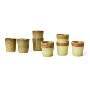 70s ceramics: Van Gogh coffee mugs, sunflowers (set of 2) - Image 4
