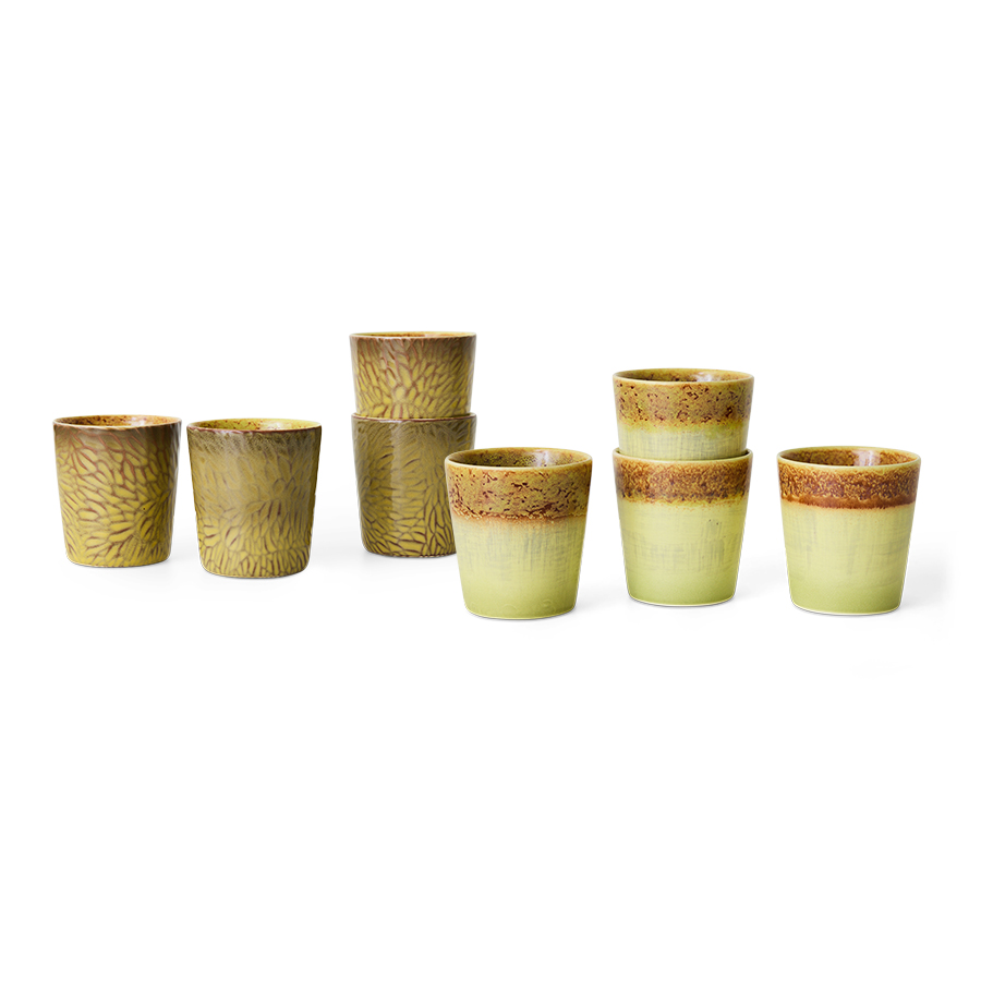 70s ceramics: Van Gogh coffee mugs, sunflowers (set of 2) - Image 4