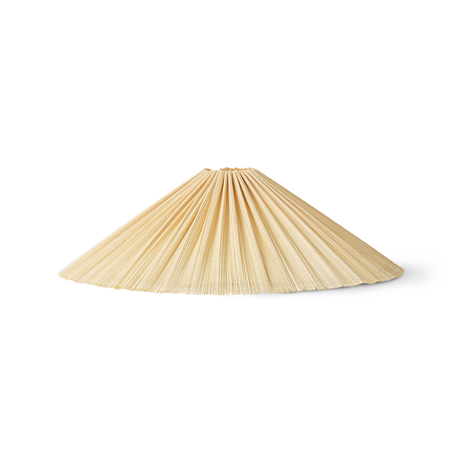 Plisse lamp shade, ivory