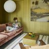 Retro sofa: 4-seats, royal velvet, magnolia - Image 4