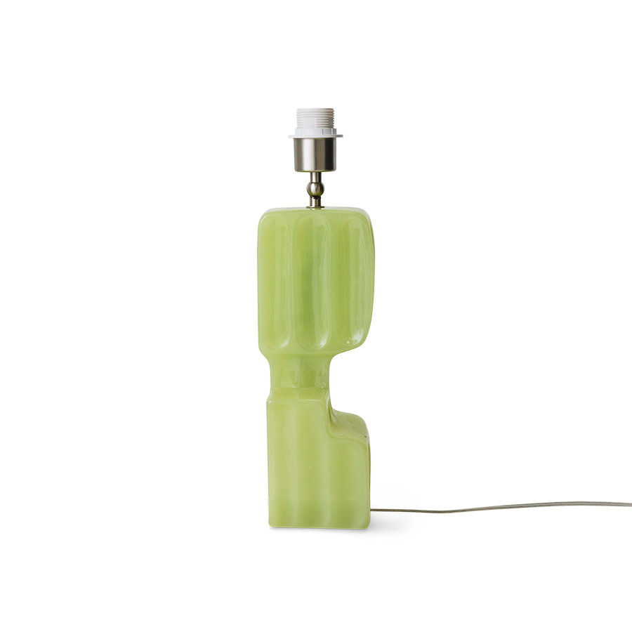 Column table lamp base, lime