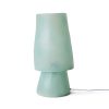 Glassfibre table lamp, petrol blue