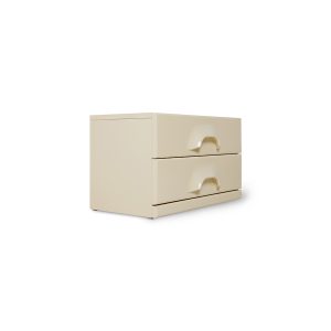 Alternative view of Chest of 2 drawers, cream