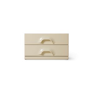 Chest of 2 drawers, cream