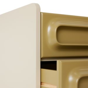 Alternative view of Space nightstand, sage/cream