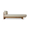 Outdoor daybed teak, natural