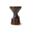 Wooden stool burgundy