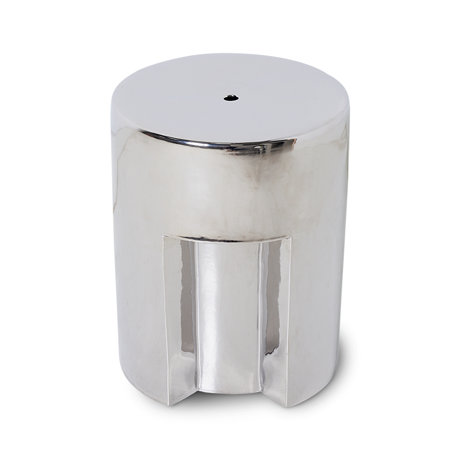 Stoneware side table chrome - Image 2