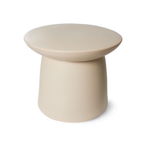 Alternative view of Earthenware side table L cream