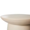 Earthenware side table L cream - Image 3