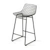 Wire bar stool black - Image 2