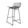 Wire bar stool black - Image 3
