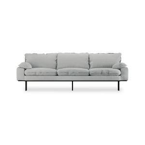 Retro sofa: 4-seats, corduroy rib, cream