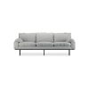 Retro sofa: 3-seats, corduroy rib, cream