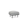 Retro sofa: hocker, corduroy rib, cream - Image 2