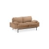 Retro sofa: 2-seats, corduroy rib, brown - Image 2